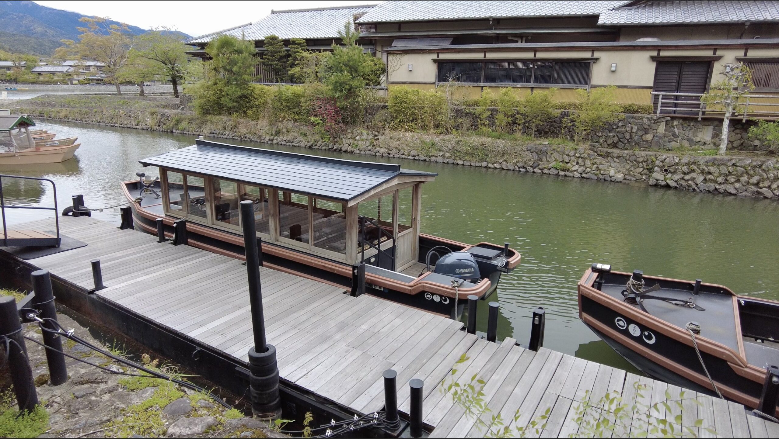 星のや京都 渡し船乗り場