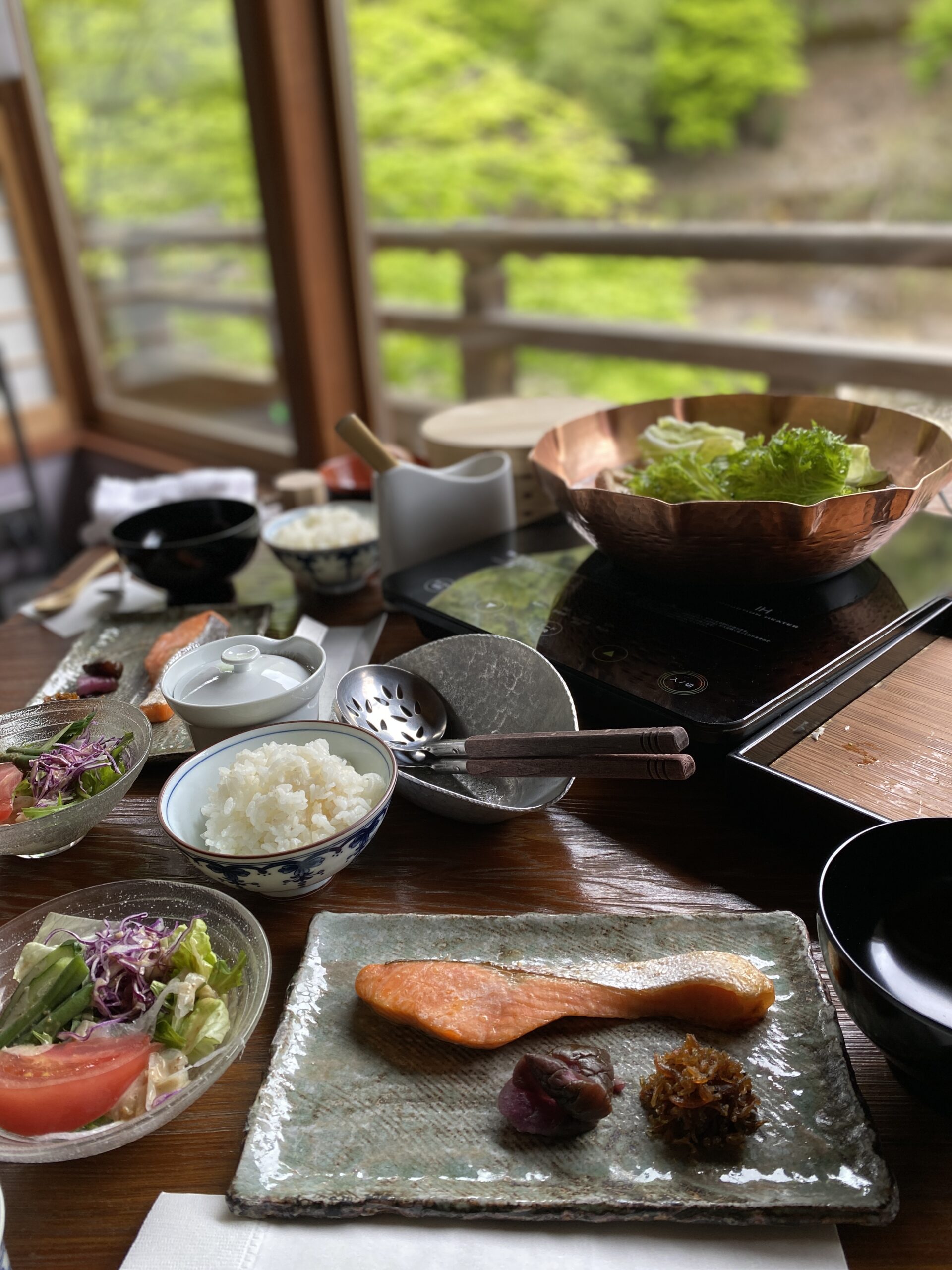 星のや京都 朝食 朝鍋