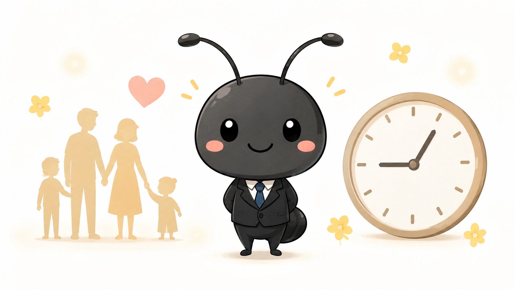 年収より大切なものを表すイラスト